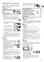 Preview for 3 page of Panasonic TH-24J400Z Operating Instructions Manual