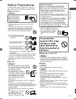 Preview for 3 page of Panasonic TH-32C400A Operating Instructions Manual