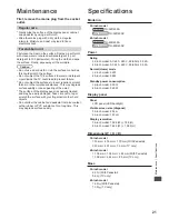 Preview for 21 page of Panasonic TH-32D400A Operating Instructions Manual