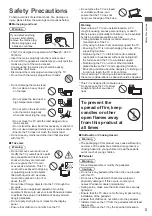 Предварительный просмотр 3 страницы Panasonic TH-32D400Z Operating Instructions Manual