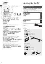 Preview for 4 page of Panasonic TH-32D400Z Operating Instructions Manual