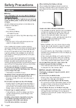 Предварительный просмотр 6 страницы Panasonic th-32ef1e Operating Instructions Manual