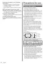 Предварительный просмотр 8 страницы Panasonic th-32ef1e Operating Instructions Manual