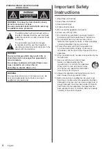 Предварительный просмотр 4 страницы Panasonic th-32ef1u Operating Instructions (Functional Manual)