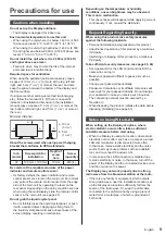 Предварительный просмотр 9 страницы Panasonic th-32ef1u Operating Instructions (Functional Manual)