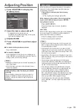 Предварительный просмотр 33 страницы Panasonic th-32ef1u Operating Instructions (Functional Manual)