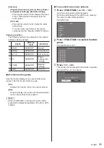 Предварительный просмотр 51 страницы Panasonic th-32ef1u Operating Instructions (Functional Manual)