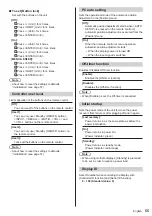 Preview for 55 page of Panasonic th-32ef1u Operating Instructions (Functional Manual)