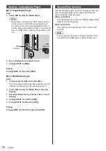 Предварительный просмотр 76 страницы Panasonic th-32ef1u Operating Instructions (Functional Manual)