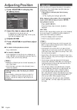 Preview for 34 page of Panasonic TH-32EF2U Operating Instructions Manual