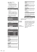 Preview for 38 page of Panasonic TH-32EF2U Operating Instructions Manual