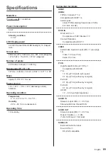 Preview for 89 page of Panasonic TH-32EF2U Operating Instructions Manual