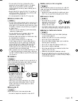 Предварительный просмотр 5 страницы Panasonic TH-32FS500A Operating Instructions Manual