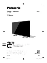 Preview for 1 page of Panasonic TH-32FS500H Operating Instructions Manual