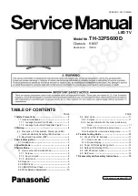 Предварительный просмотр 1 страницы Panasonic TH-32FS600D Service Manual