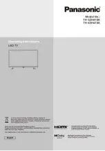 Preview for 1 page of Panasonic TH-32H410K Operating Instructions Manual