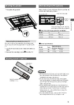 Предварительный просмотр 5 страницы Panasonic TH-32JS600Z Operating Instructions Manual