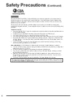 Preview for 6 page of Panasonic TH-32LRU5 Installer Manual