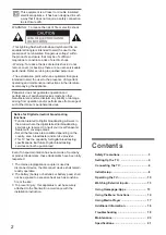 Preview for 2 page of Panasonic TH-32LS600K Operating Instructions Manual