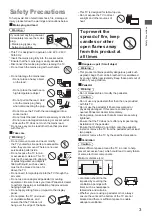 Предварительный просмотр 3 страницы Panasonic TH-32MS600X Operating Instructions Manual