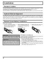 Preview for 8 page of Panasonic TH-37PA20U/P Operating Operating Instructions Manual