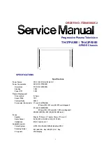 Panasonic TH-37PA30E Service Manual предпросмотр