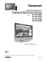 Panasonic TH-37PA40E Operating Instructions Manual preview