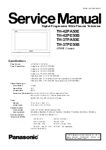 Preview for 1 page of Panasonic TH-37PA50B Service Manual