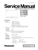 Panasonic TH-37PA50E Service Manual preview