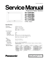 Panasonic TH-37PA50H Service Manual preview