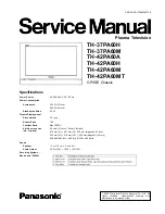 Preview for 1 page of Panasonic TH-37PA60H Service Manual