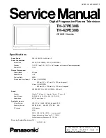 Panasonic TH-37PE30B Service Manual preview