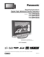 Panasonic TH-37PV500B Operating Instructions Manual preview