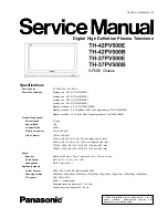 Preview for 1 page of Panasonic TH-37PV500B Service Manual