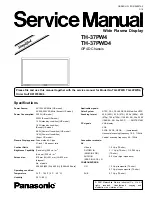 Предварительный просмотр 1 страницы Panasonic TH-37PW4 Service Manual