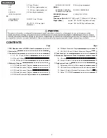 Предварительный просмотр 2 страницы Panasonic TH-37PW4 Service Manual