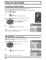 Предварительный просмотр 32 страницы Panasonic TH-37PW7BX Operating Instructions Manual