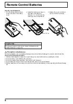 Предварительный просмотр 8 страницы Panasonic TH-37PWD4RZ Operating Instructions Manual