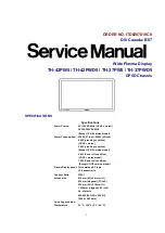 Предварительный просмотр 1 страницы Panasonic TH-37PWD5 Service Manual