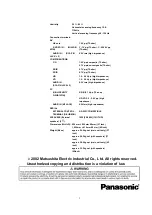 Предварительный просмотр 2 страницы Panasonic TH-37PWD5 Service Manual