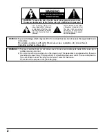 Preview for 2 page of Panasonic TH-37PWD5UZ Operating Instructions Manual