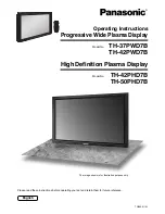 Panasonic TH-37PWD7B Operating Instructions Manual preview