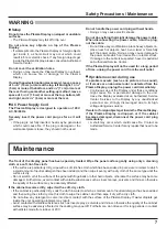 Предварительный просмотр 7 страницы Panasonic TH-37PWD8GK Operating Instructions Manual