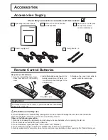 Предварительный просмотр 7 страницы Panasonic TH-37PWD8WK Operating Instructions Manual