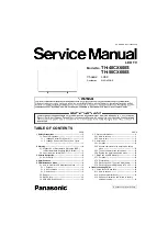 Предварительный просмотр 1 страницы Panasonic TH-40CX600S Service Manual