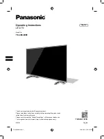 Preview for 1 page of Panasonic TH-40G400H Operating Instructions Manual