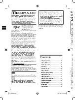 Preview for 2 page of Panasonic TH-40G400H Operating Instructions Manual