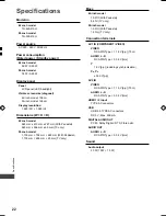 Предварительный просмотр 22 страницы Panasonic TH-42A410H Operating Instructions Manual