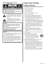 Preview for 5 page of Panasonic TH-42AF1U Operating Instructions Manual