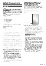 Preview for 9 page of Panasonic TH-42AF1U Operating Instructions Manual